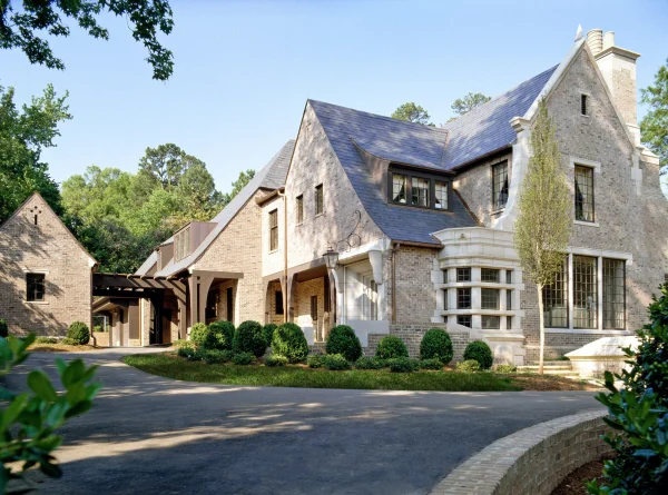 driveway exterior New Jacobean Tudor