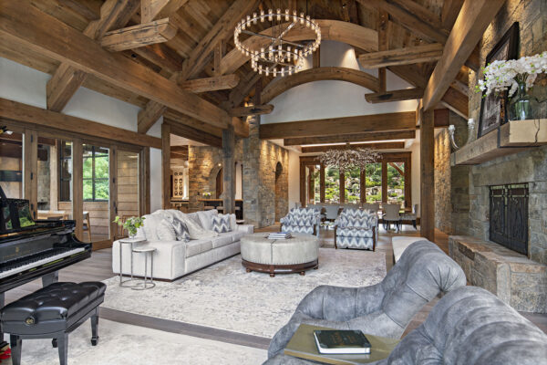 interior blue heron main living room