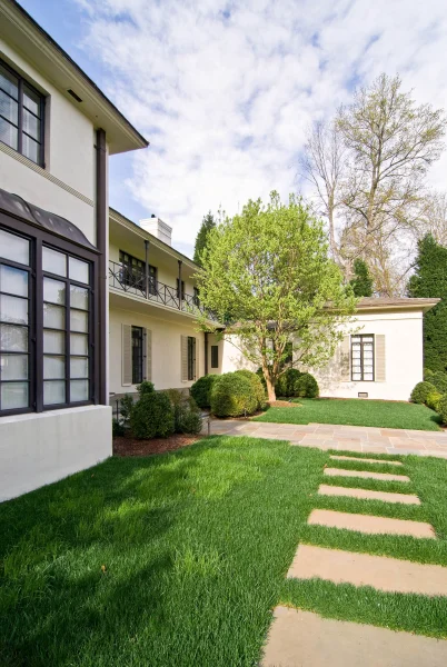 exterior grass steps