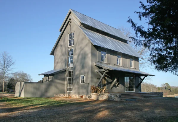 exterior of custom built farmhouse Whitlock builders