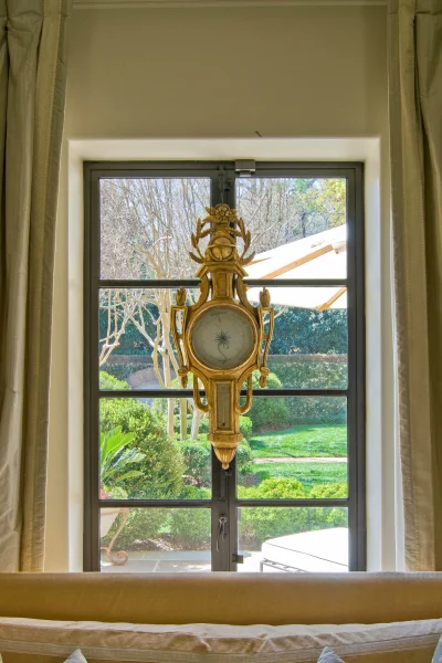clock over window
