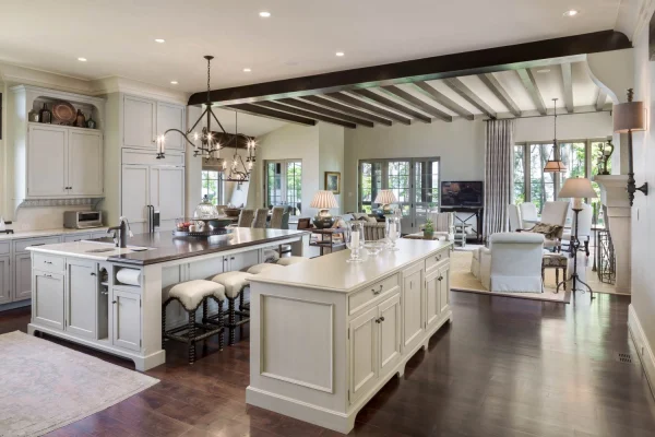 kitchen open concept to living room New Retreat