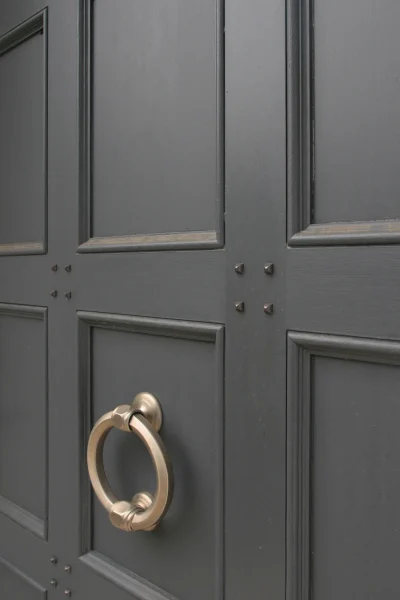 close up of door knocker