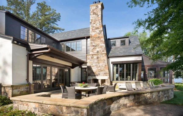 custom design retreat home lake home