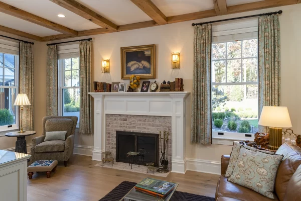 Fireplace in living room